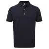 FootJoy Stretch Pique Solid Rib Knit Collar Golf Polo Shirt -Golf Clothing Sales Store FootJoy Stretch Pique Solid Rib Knit Collar navy 90085 1