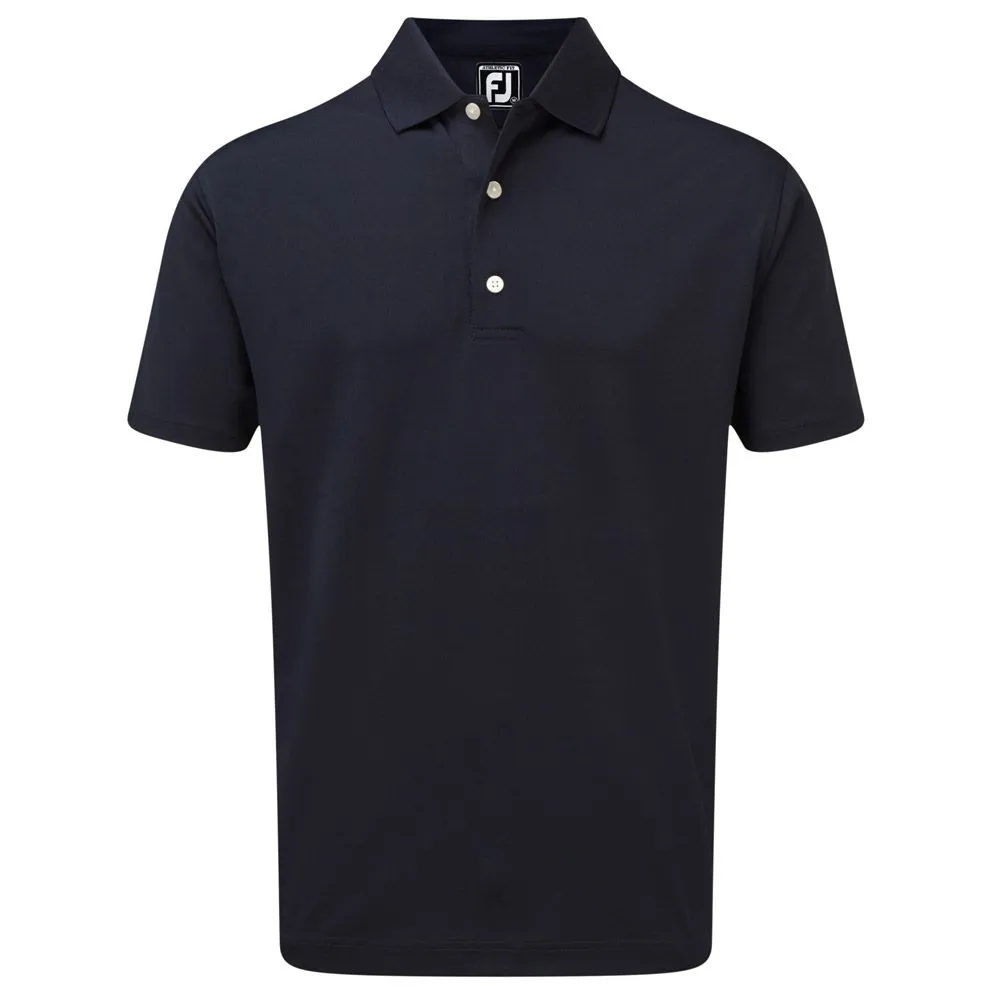 FootJoy Stretch Pique Solid Rib Knit Collar Golf Polo Shirt 3 FootJoy Stretch Pique Solid Rib Knit Collar Golf Polo Shirt