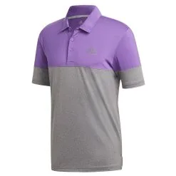 Adidas Ultimate365 Heather Blocked LC Golf Polo Shirt -Golf Clothing Sales Store adidas ultimate365 heather blocked lc golf polo shirt dz5719 1