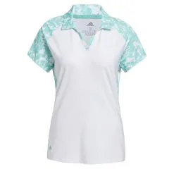 Adidas Ultimate365 Primegreen Printed Ladies Golf Polo Shirt