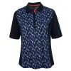 Callaway Half Sleeve Hummingbird Print Ladies Golf Polo -Golf Clothing Sales Store callaway half sleeve hummingbird print ladies golf polo cgksb098 410