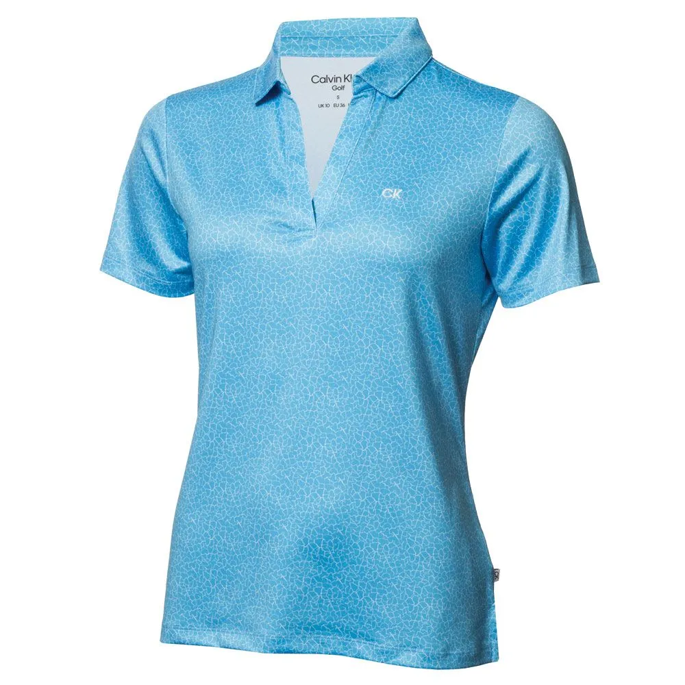 Calvin Klein Crackle Ladies Golf Polo Shirt 3 Calvin Klein Crackle Ladies Golf Polo Shirt