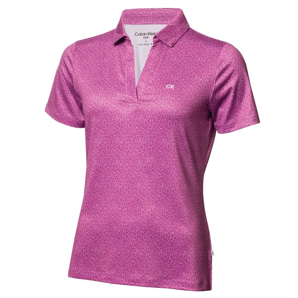 Calvin Klein Crackle Ladies Golf Polo Shirt 4 Calvin Klein Crackle Ladies Golf Polo Shirt - Image 2