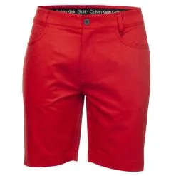 Calvin Klein Printed Genius 4-Way Stretch Golf Shorts -Golf Clothing Sales Store calvin klein printed genuis 4 way stretch golf shorts ckms22546 redcours