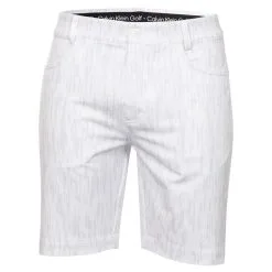 Calvin Klein Printed Genius 4-Way Stretch Golf Shorts -Golf Clothing Sales Store calvin klein printed genuis 4 way stretch golf shorts ckms22546 whtbrush