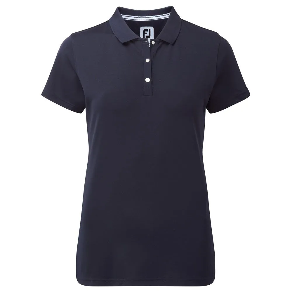 FootJoy Ladies Stretch Pique Solid Golf Polo Shirt 6 FootJoy Ladies Stretch Pique Solid Golf Polo Shirt - Image 4