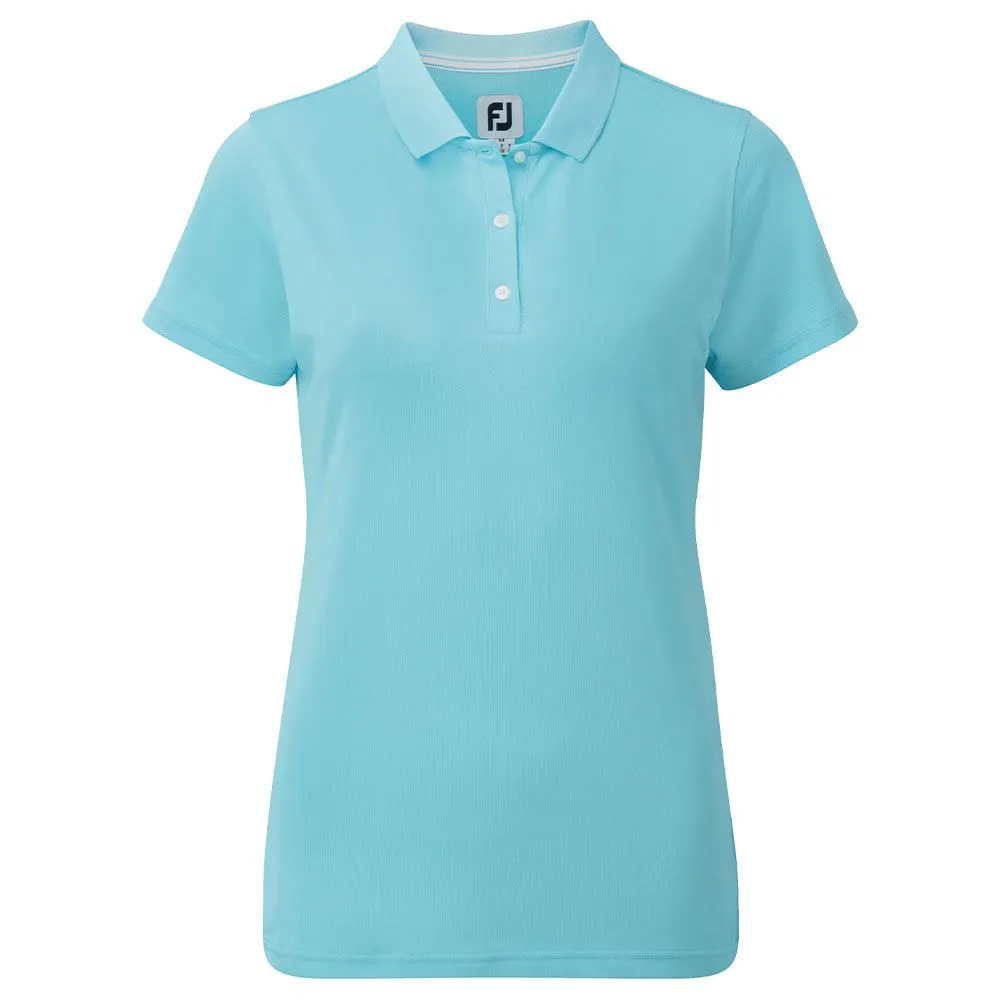 FootJoy Ladies Stretch Pique Solid Golf Polo Shirt 4 FootJoy Ladies Stretch Pique Solid Golf Polo Shirt - Image 2