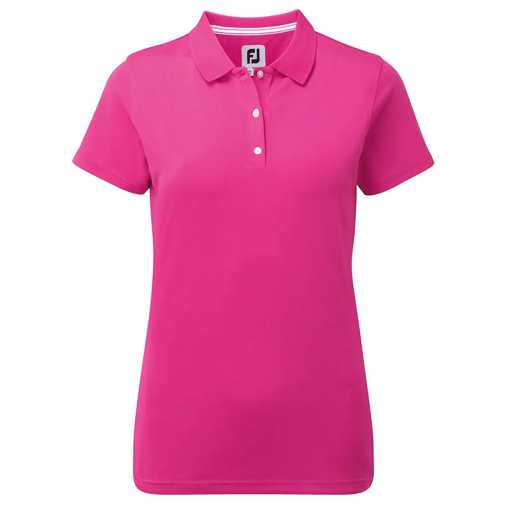 FootJoy Ladies Stretch Pique Solid Golf Polo Shirt 5 FootJoy Ladies Stretch Pique Solid Golf Polo Shirt - Image 3