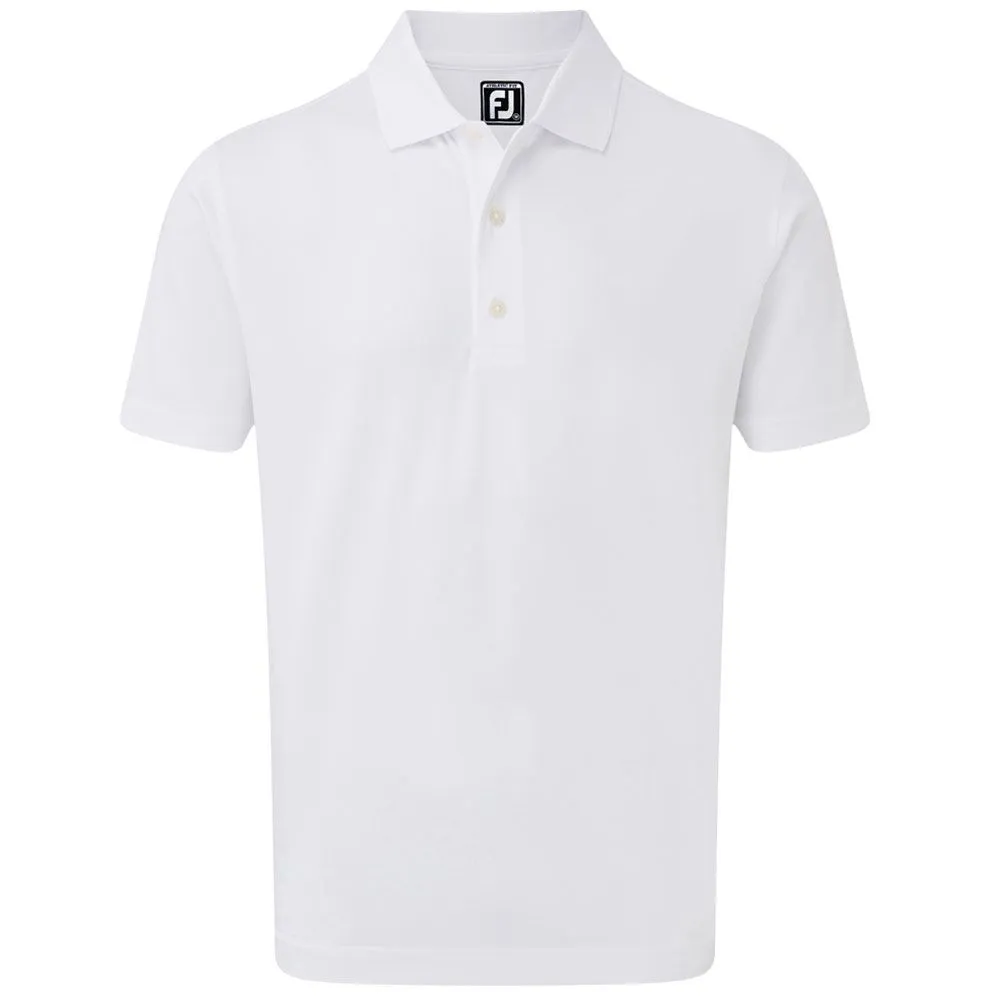 FootJoy Stretch Pique Solid Rib Knit Collar Golf Polo Shirt 4 FootJoy Stretch Pique Solid Rib Knit Collar Golf Polo Shirt - Image 2