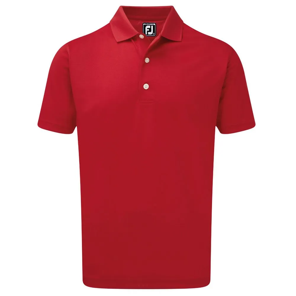 FootJoy Stretch Pique Solid Rib Knit Collar Golf Polo Shirt 5 FootJoy Stretch Pique Solid Rib Knit Collar Golf Polo Shirt - Image 3