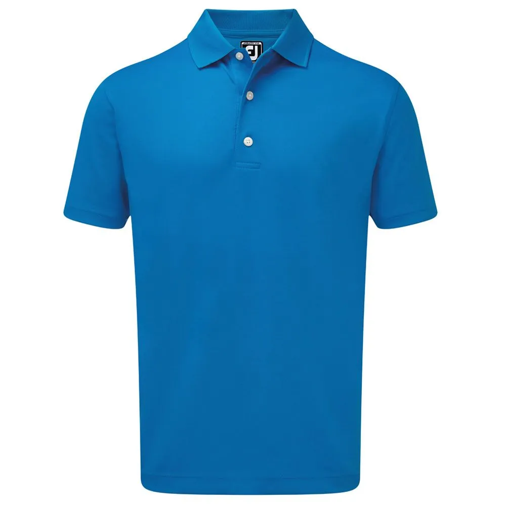 FootJoy Stretch Pique Solid Rib Knit Collar Golf Polo Shirt 6 FootJoy Stretch Pique Solid Rib Knit Collar Golf Polo Shirt - Image 4
