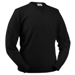 Glenbrae Lambswool V-Neck Sweater -Golf Clothing Sales Store glenbrae lambswool v neck golf sweater black