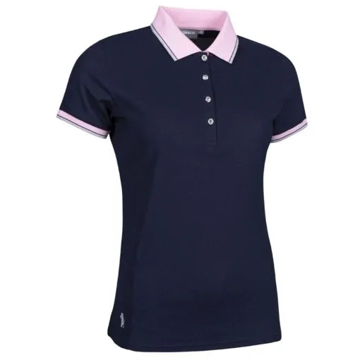 Glenmuir Deborah Ladies Golf Polo Shirt -Golf Clothing Sales Store glenmuir deborah ladies golf polo shirt navy candy