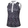 Green Lamb Marie Printed Sleeveless Ladies Golf Shirt 1 Green Lamb Marie Printed Sleeveless Ladies Golf Shirt -Golf Clothing Sales Store green lamb marie printed sleeveless ladies golf polo shirt leaf print
