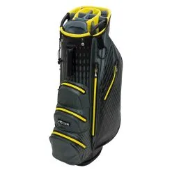 Lynx Attitude Waterproof Golf Cart Bag -Golf Clothing Sales Store lynx attitude waterproof cart bag black charcoal yellow