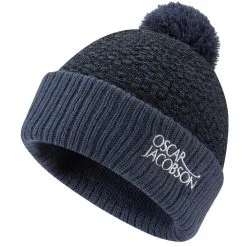 Oscar Jacobson Tammis Knitted Golf Bobble Hat 8 Oscar Jacobson Tammis Knitted Golf Bobble Hat -Golf Clothing Sales Store oscar jacobson tammis knitted bobble golf hat ojhat0107 chine blue marl