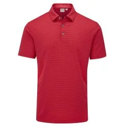 Ping Halcyon Golf Polo Shirt -Golf Clothing Sales Store ping halcyon golf polo shirt front view p03461 pom
