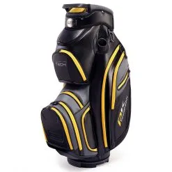 PowaKaddy Premium Tech Golf Cart Bag -Golf Clothing Sales Store powakaddy premium tech golf cart bag black yellow
