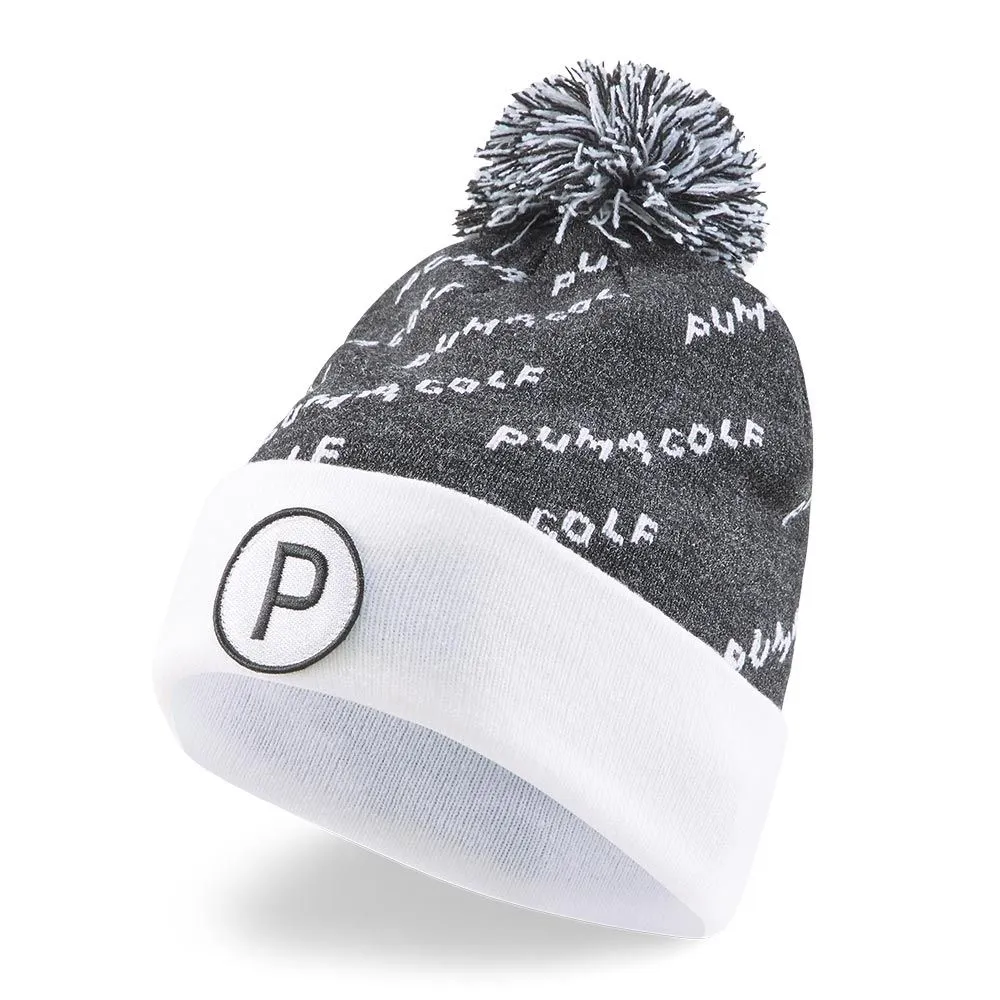 Puma Golf P Removable Pom Beanie Hat 5 Puma Golf P Removable Pom Beanie Hat - Image 3