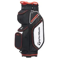 TaylorMade Pro 8.0 Golf Cart Bag -Golf Clothing Sales Store taylormade 2020 pro 8.0 golf cart bag black white red