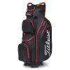 Titleist Cart 14 StaDry 2023 Golf Cart Bag -Golf Clothing Sales Store titleist cart 14 stadry 2023 golf cart bag black black red