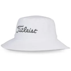 Titleist Players StaDry Golf Bucket Hat -Golf Clothing Sales Store titleist players stadry bucket hat white