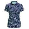 Under Armour Zinger Printed Ladies Golf Polo Shirt -Golf Clothing Sales Store under armour zinger printed ladies golf polo shirt 1377337 468 front view